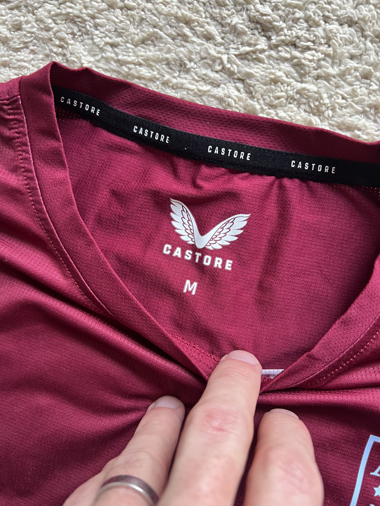 Authenticity evidence image of Aston Villa 2022/23 Castore Pre-Match 1 Shirt (Cazoo) - Men's Medium