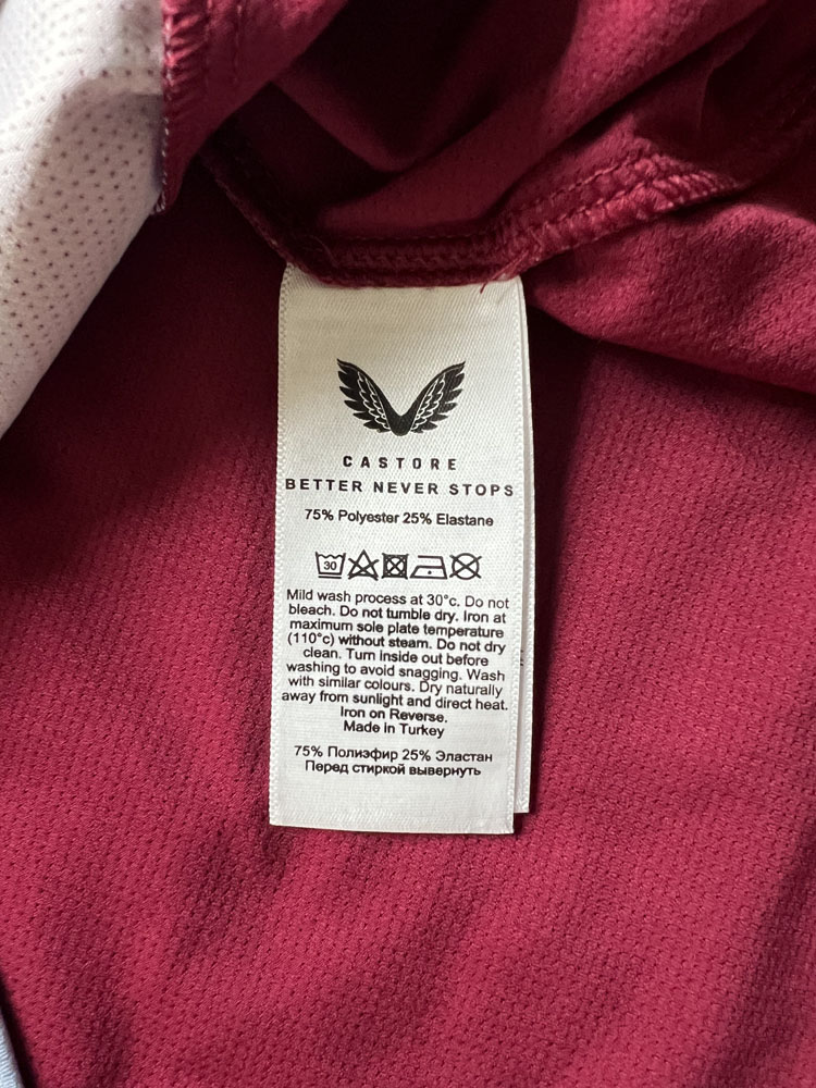 Authenticity evidence image of Aston Villa 2022/23 Castore Pre-Match 1 Shirt (Cazoo) - Men's Medium