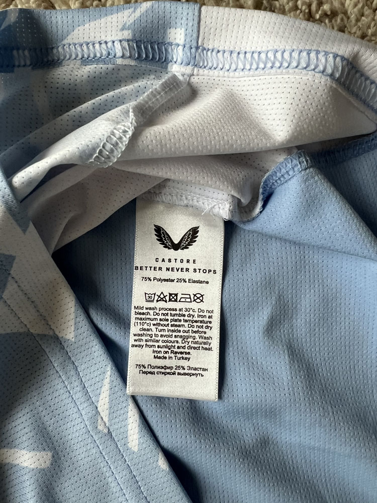 Authenticity evidence image of Aston Villa 2022/23 Castore Pre-Match 2 Shirt (Cazoo) - Men's Medium