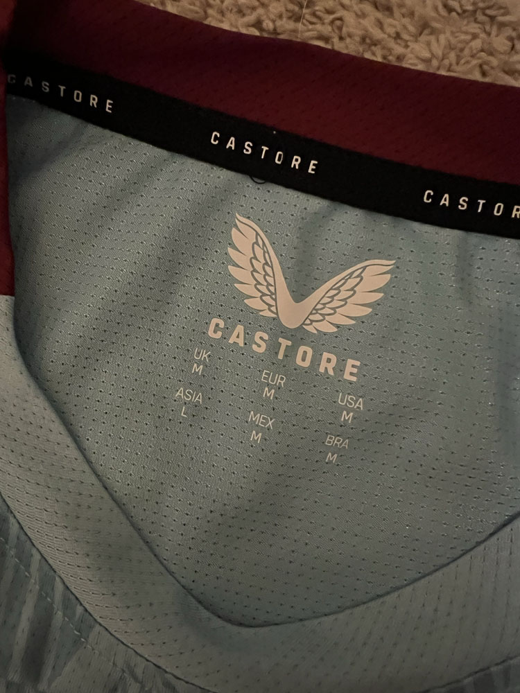 Authenticity evidence image of Aston Villa 2023/24 Castore Training 3 Shirt - Men's Medium