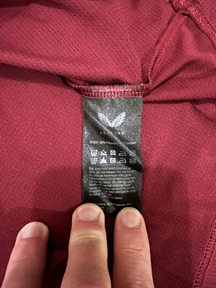 Authenticity evidence image of Aston Villa 2023/24 Castore Training 2 Match Worn Shirt - Men's Large