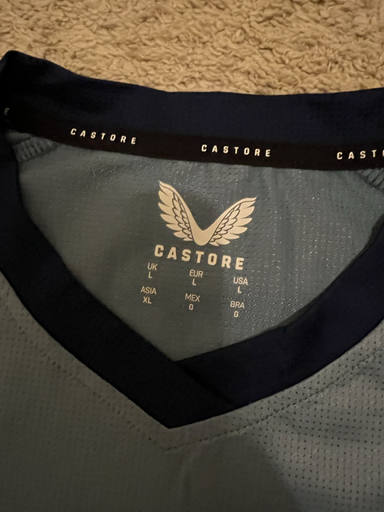 Authenticity evidence image of Aston Villa 2023/24 Castore Pre-Match 2 Shirt - Men's Medium