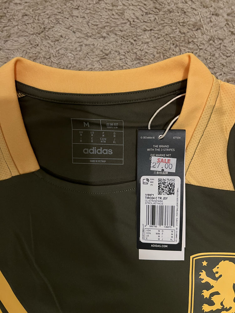 Authenticity evidence image of Aston Villa 2024/25 Adidas Training 5 Shirt - Men's Medium