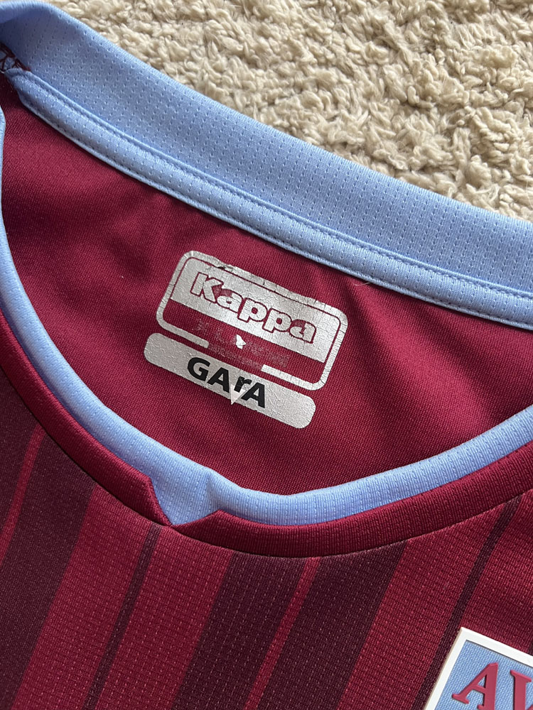Authenticity evidence image of Aston Villa 2021/22 Kappa Home Shirt (Cazoo) - Men's XL