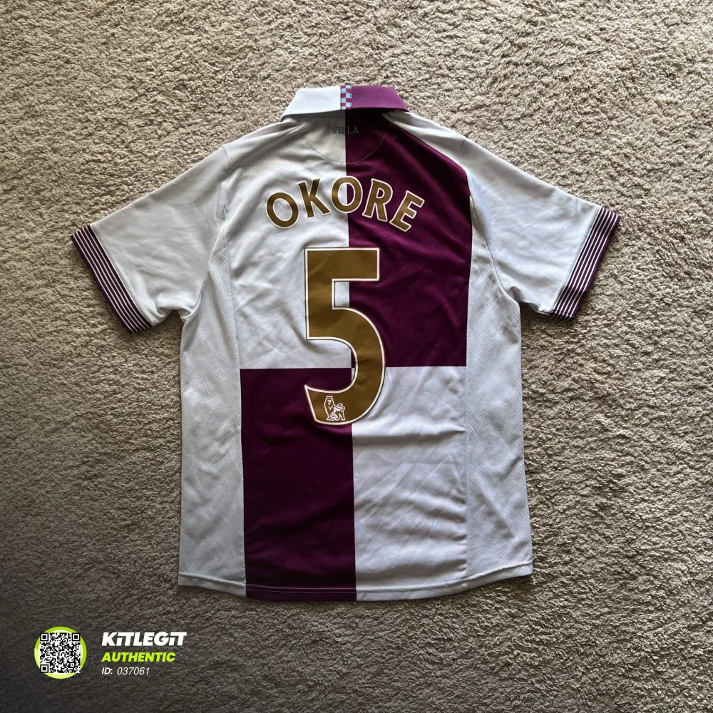 Rear view of Aston Villa 2013/14 Macron Away Shirt (Acorns 25) - Junior XL