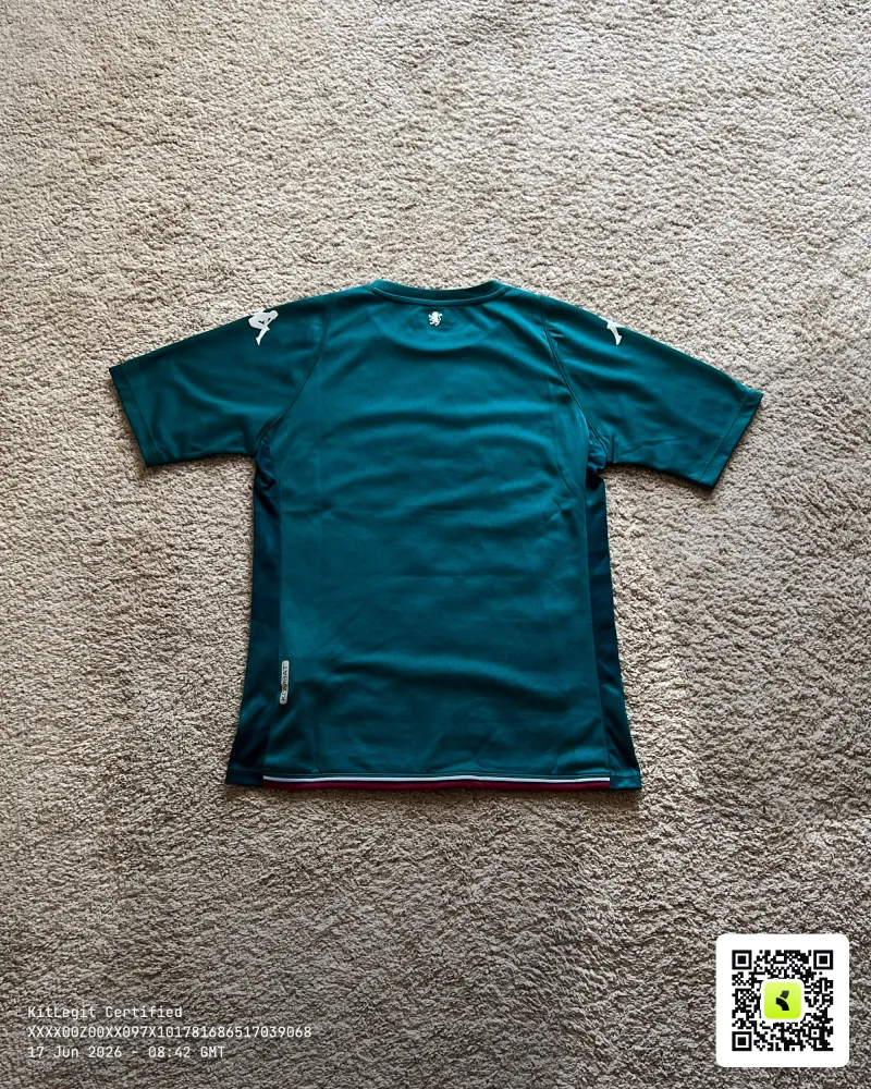 Rear of shirt