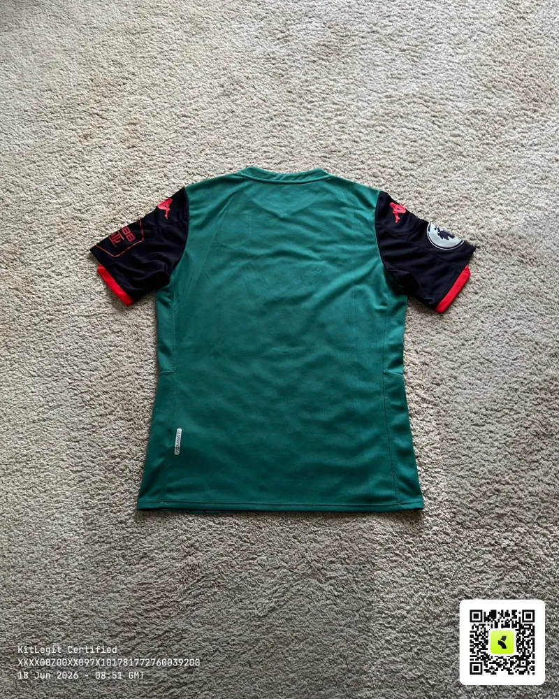Rear of shirt