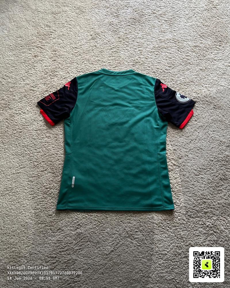 Rear of shirt