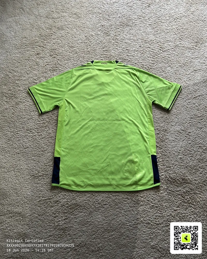 Rear of shirt