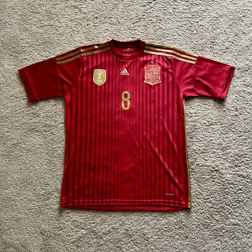 Front view of Spain 2014/15 Adidas Home Shirt