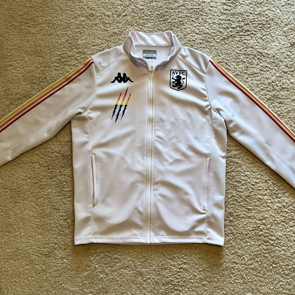Front view of Aston Villa 2020/21 Kappa Pride Track Shirt - Men's Medium