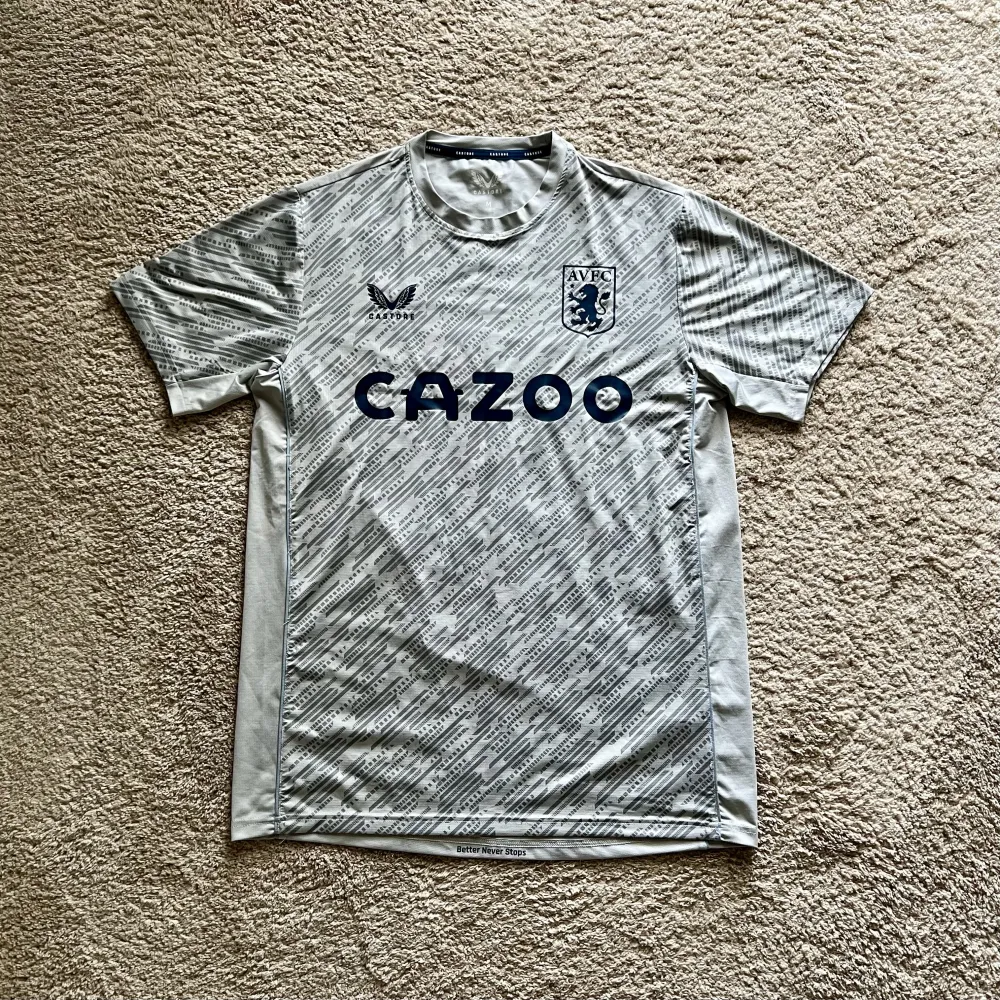 Front view of Aston Villa 2022/23 Castore 4 Training Shirt (Cazoo) - Men's Medium