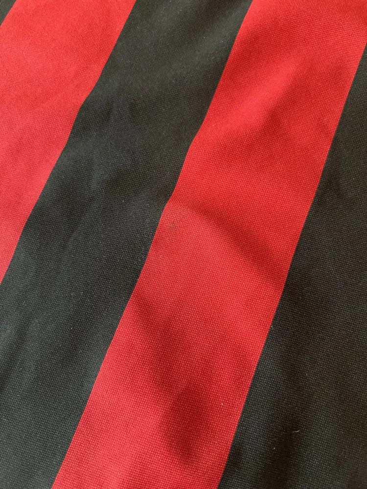 Image of AC Milan 2017/18 Adidas Home Shirt (Fly Emirates) - Men's Medium