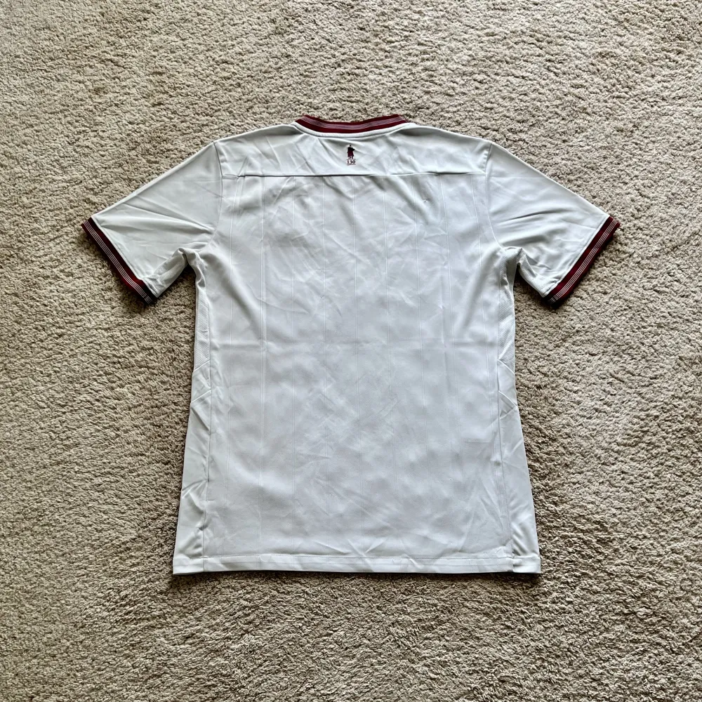 Rear view of Aston Villa 2018/19 Luke 1977 Away Shirt (32Red) - Men's Medium