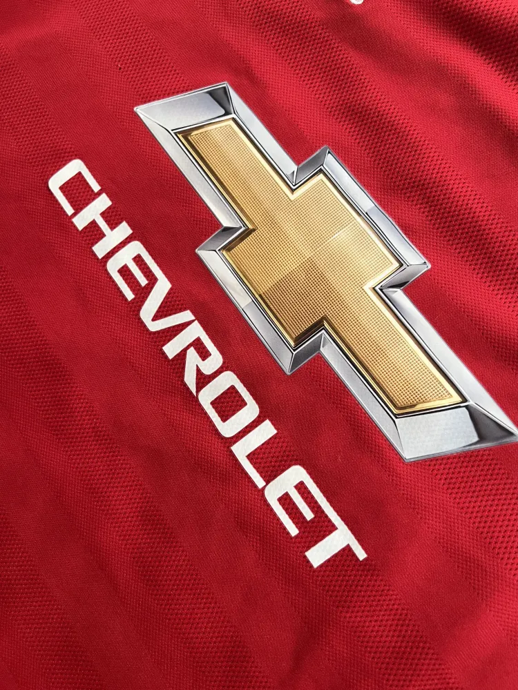Image of Manchester United 2015/16 Adidas Home Shirt (Chevrolet) - Men's Large