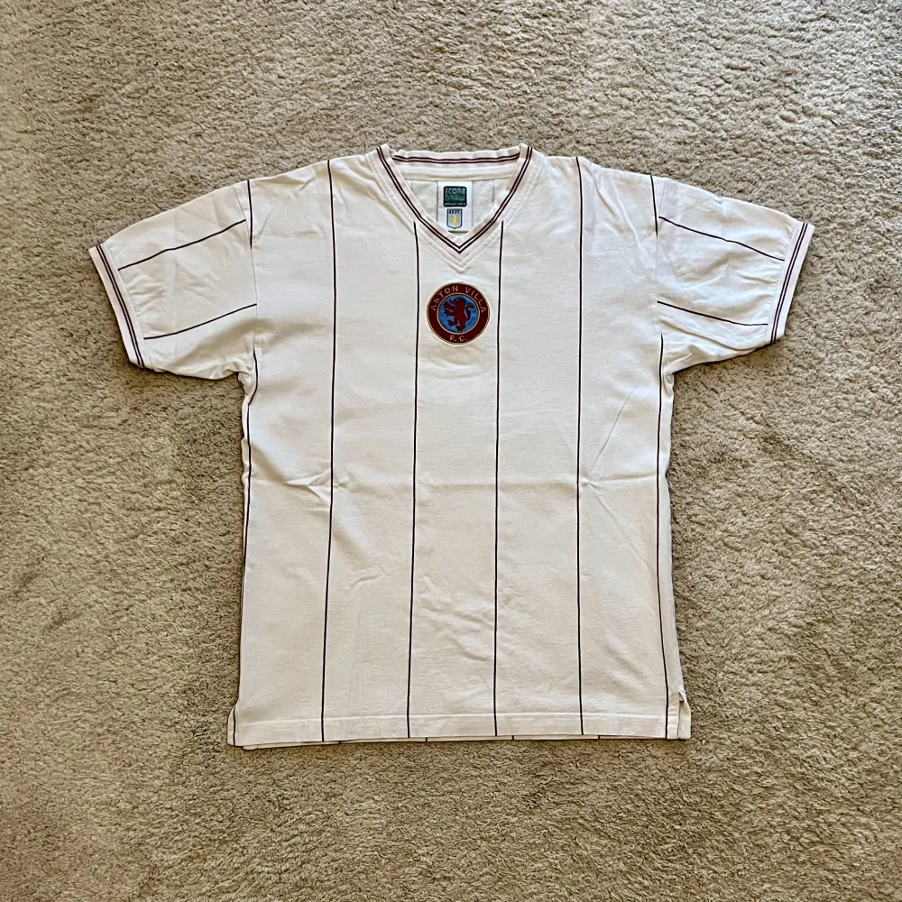 Front view of Aston Villa 1981/82 Score Draw Away Shirt - Men's Medium