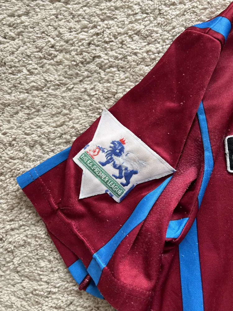 Image of Aston Villa 1993-95 Asics Home Shirt (Muller)
