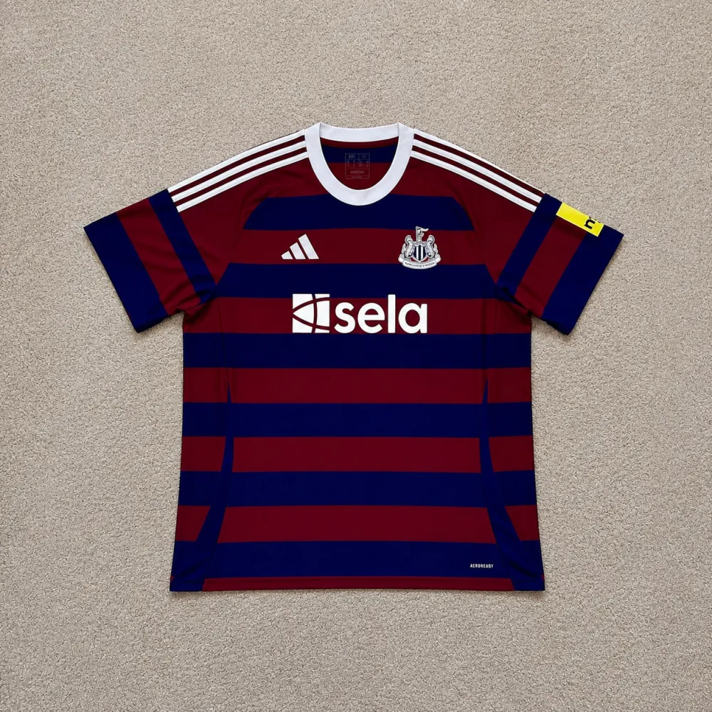 Front view of Newcastle United 2024/25 Adidas Away Shirt (Sela) - Men's XXL