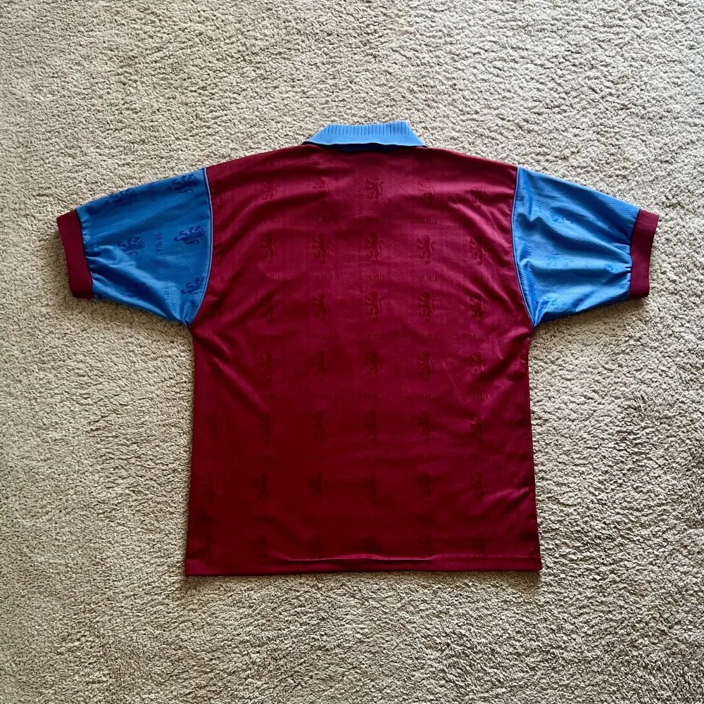 Rear view of Aston Villa 1996/97 Reebok Home Shirt (AST Computers) - Men's Medium