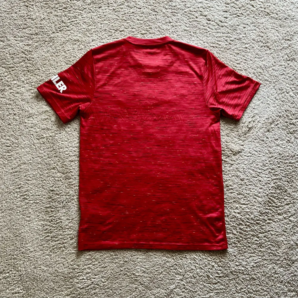 Rear view of Manchester United 2020/21 Adidas Home Shirt (Chevrolet) - Men's Medium