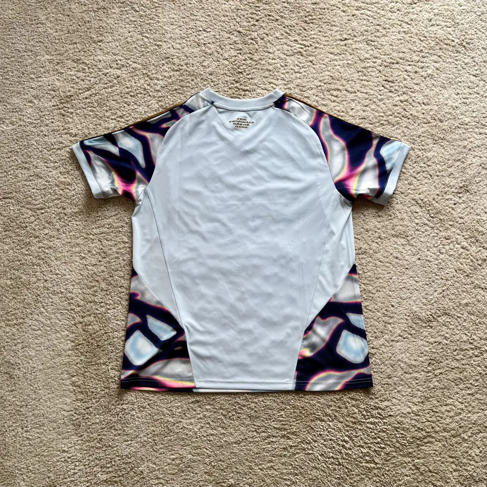 Rear view of Aston Villa 2024/25 Adidas Pre-Match Pride 1 Shirt (Love Unites) - Women's Large (16/18)