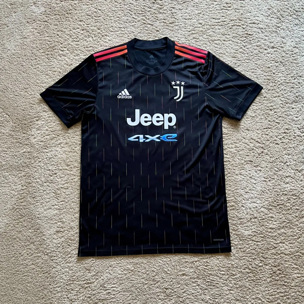 Front view of Juventus 2021/22 Adidas Away Shirt (Jeep) - Men's Large