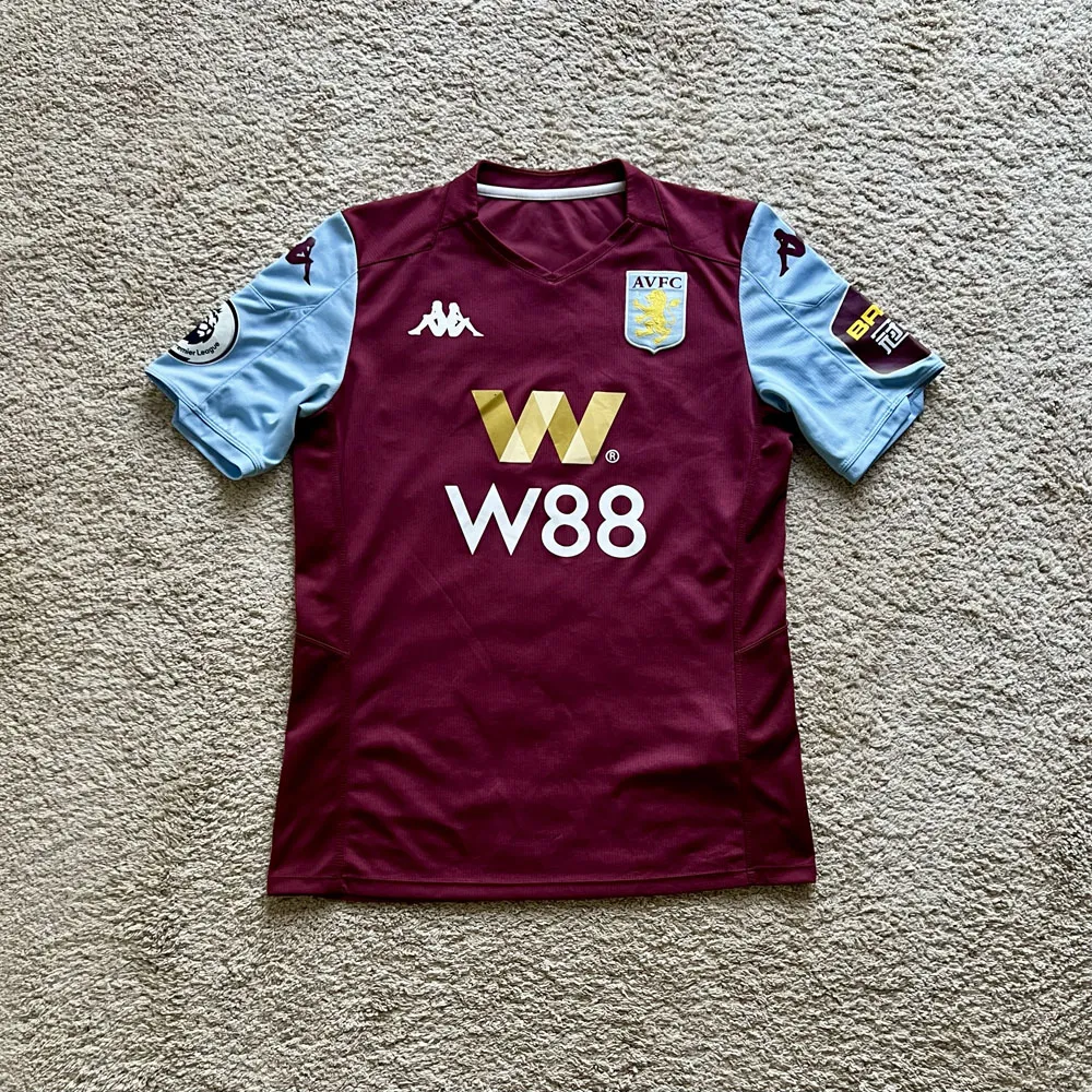 Front view of Aston Villa 2019/20 Kappa Home Shirt (W88) - Men's Medium