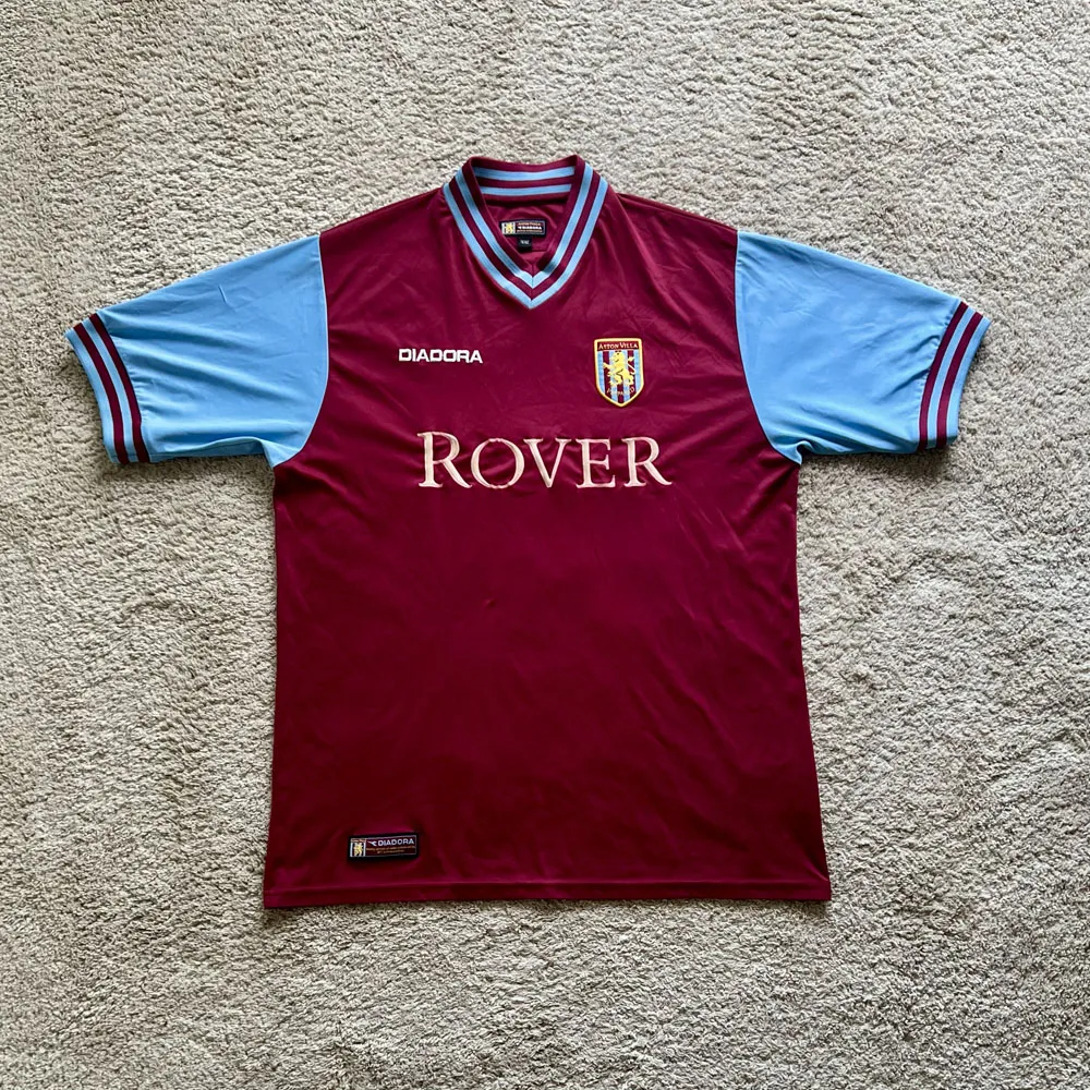 Front view of Aston Villa 2002/03 Diadora Home Shirt (Rover) - Men's Medium