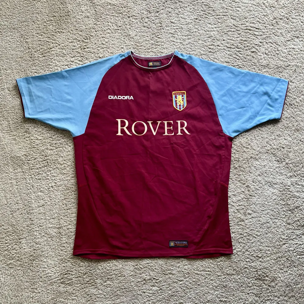 Front view of Aston Villa 2003/04 Diadora Home Shirt (Rover) - Men's Medium