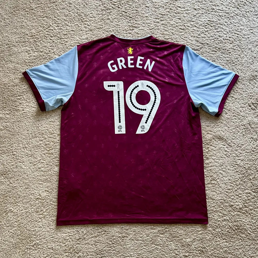 Rear view of Aston Villa 2017/18 Under Armour Home Shirt (Unibet) - Men's XXL