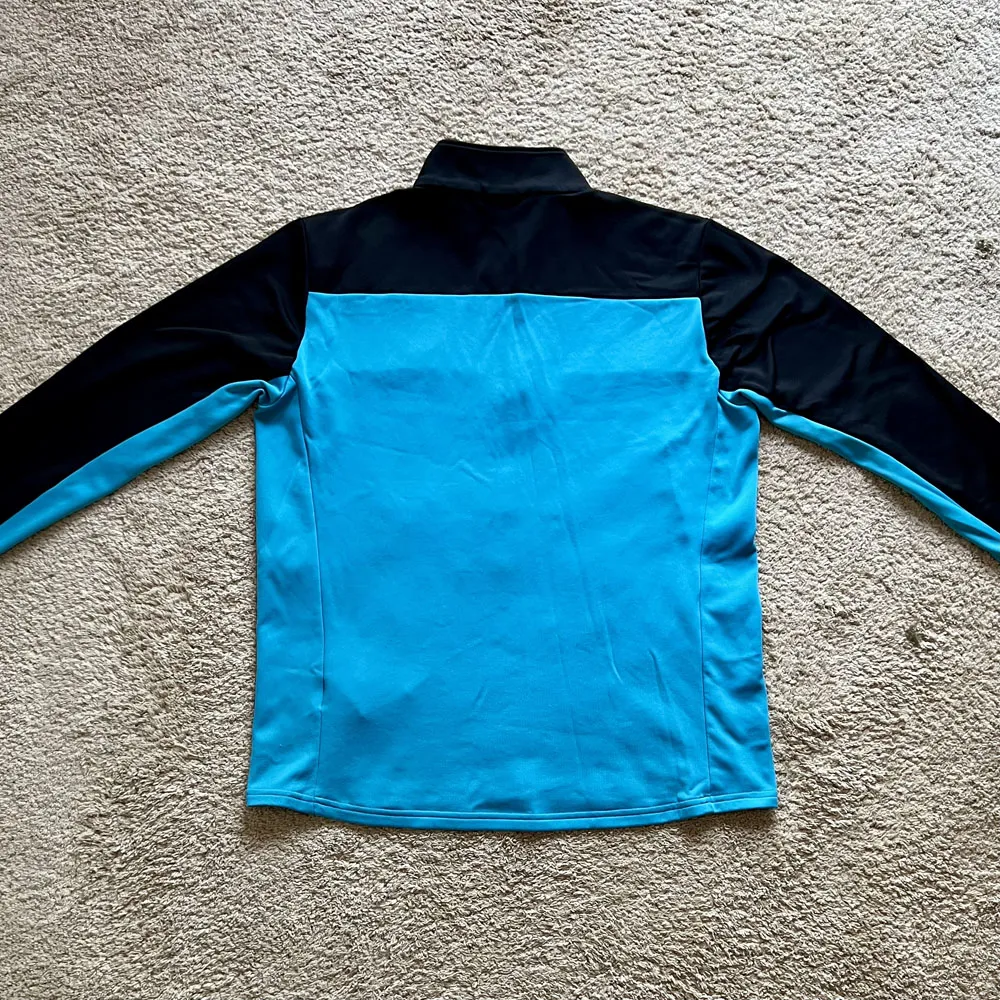 Rear view of Aston Villa 2018/19 Luke 1977 Track 1/4 Zip Jacket - Men's Large