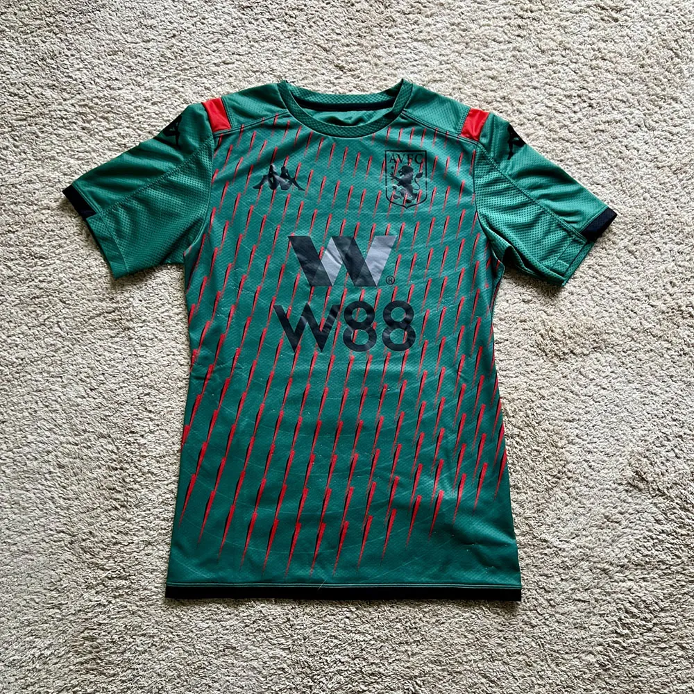 Front view of Aston Villa 2019/20 Kappa Pre-Match 5 Shirt (W88) - Men's Medium