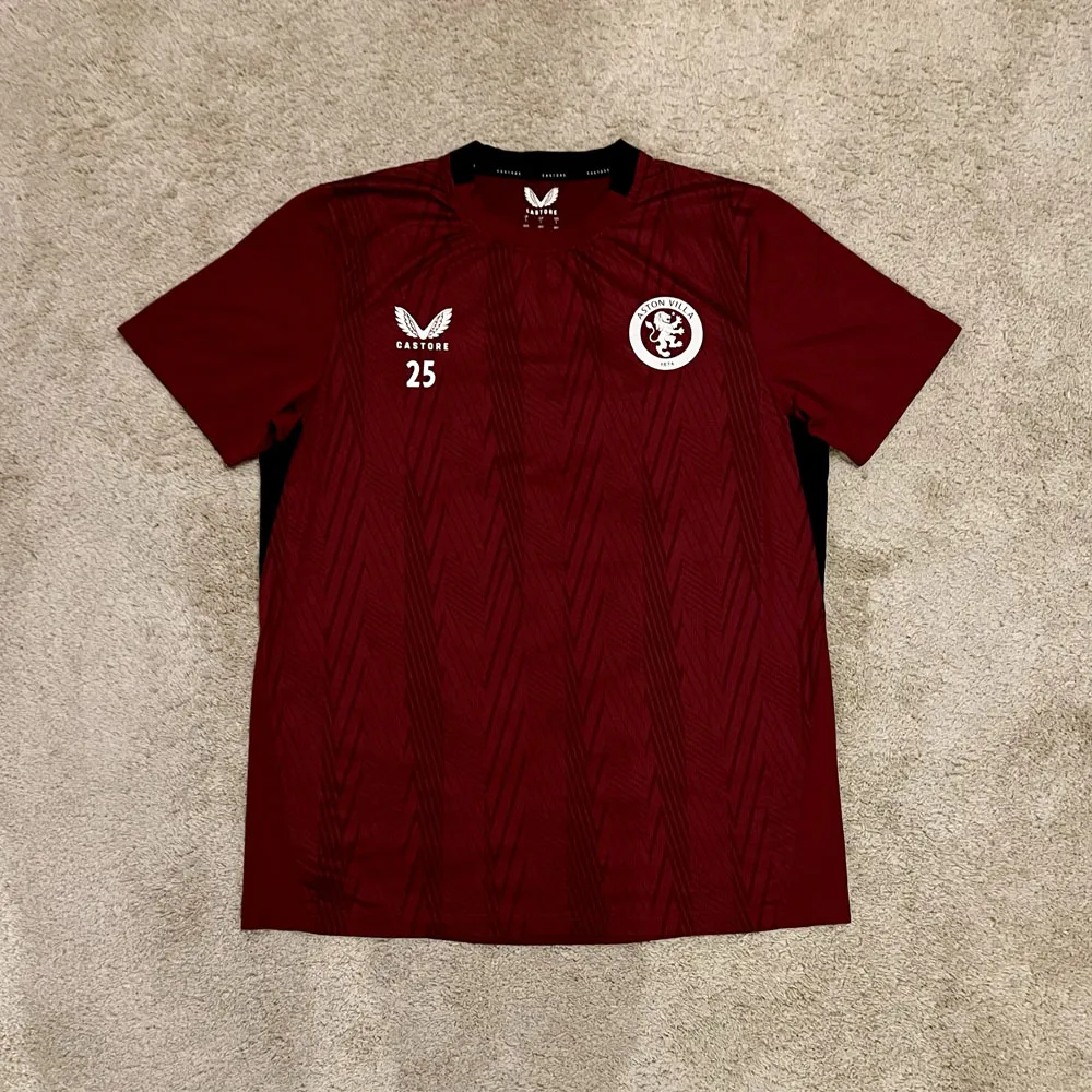 Front view of Aston Villa 2023/24 Castore Training 2 Match Worn Shirt - Men's Large