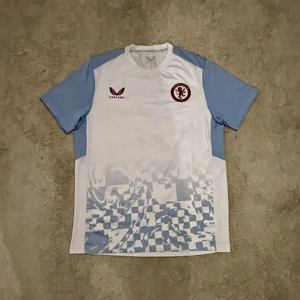 Front view of Aston Villa 2023/24 Castore Pre-Match 3 Shirt - Men's Large