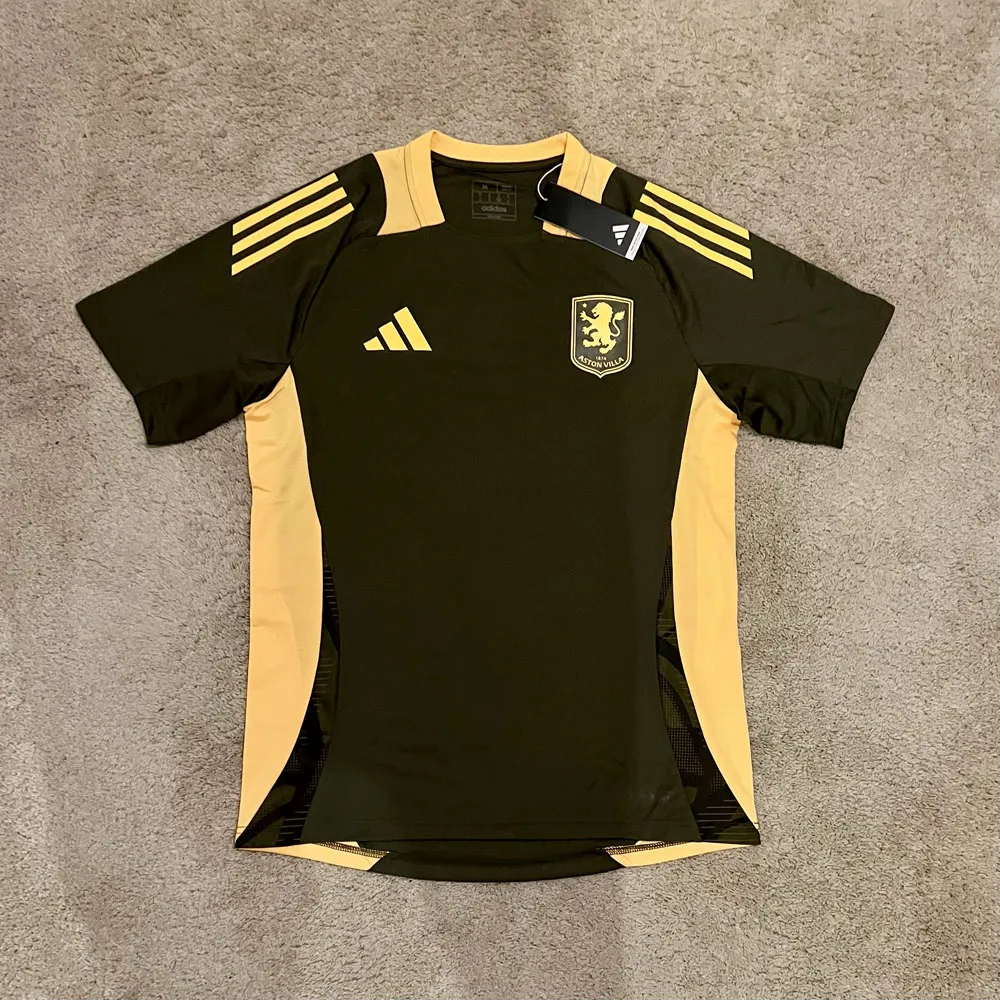 Front view of Aston Villa 2024/25 Adidas Training 5 Shirt - Men's Medium