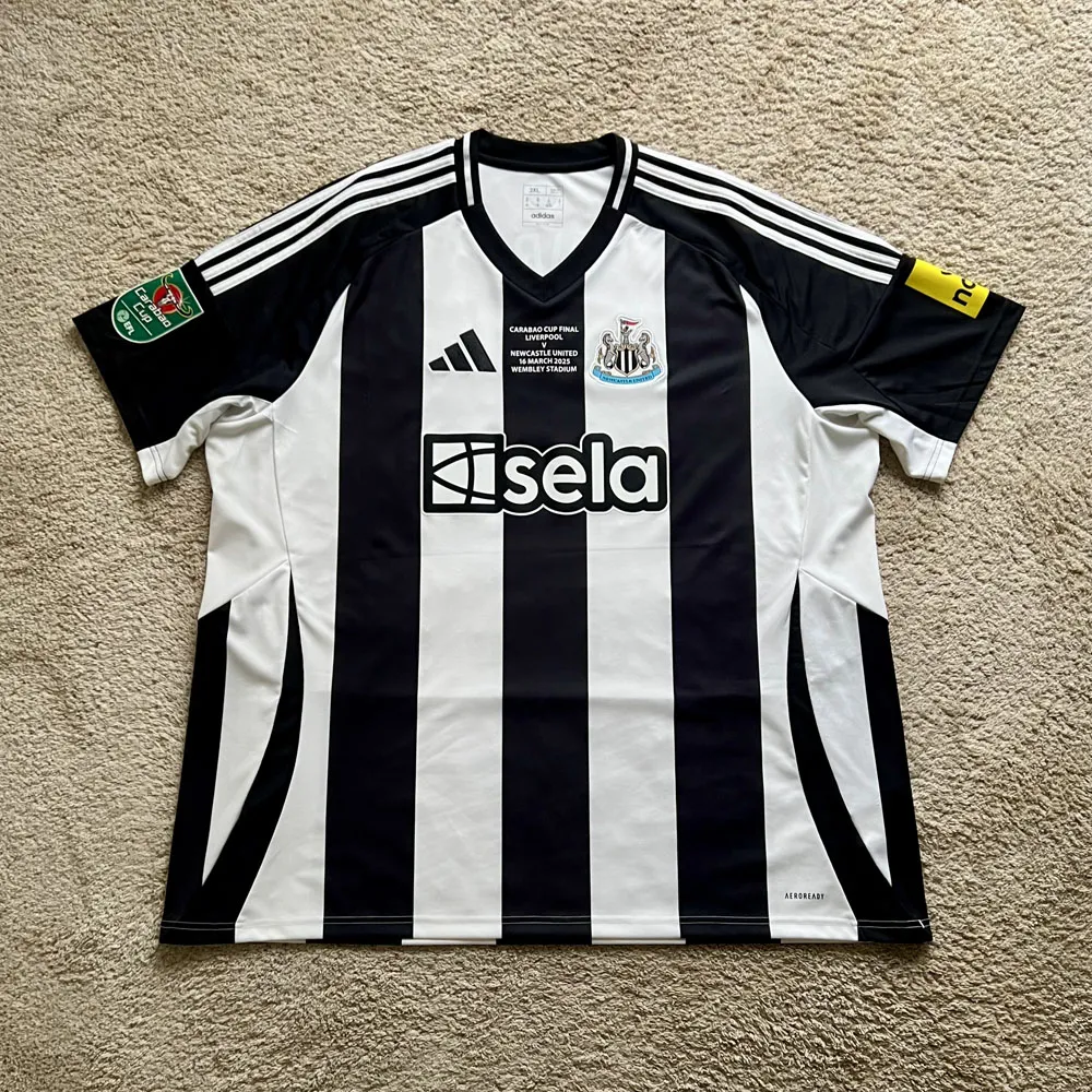 Front view of Newcastle United 2024/25 Adidas Home Shirt (Sela) - Men's 3XL