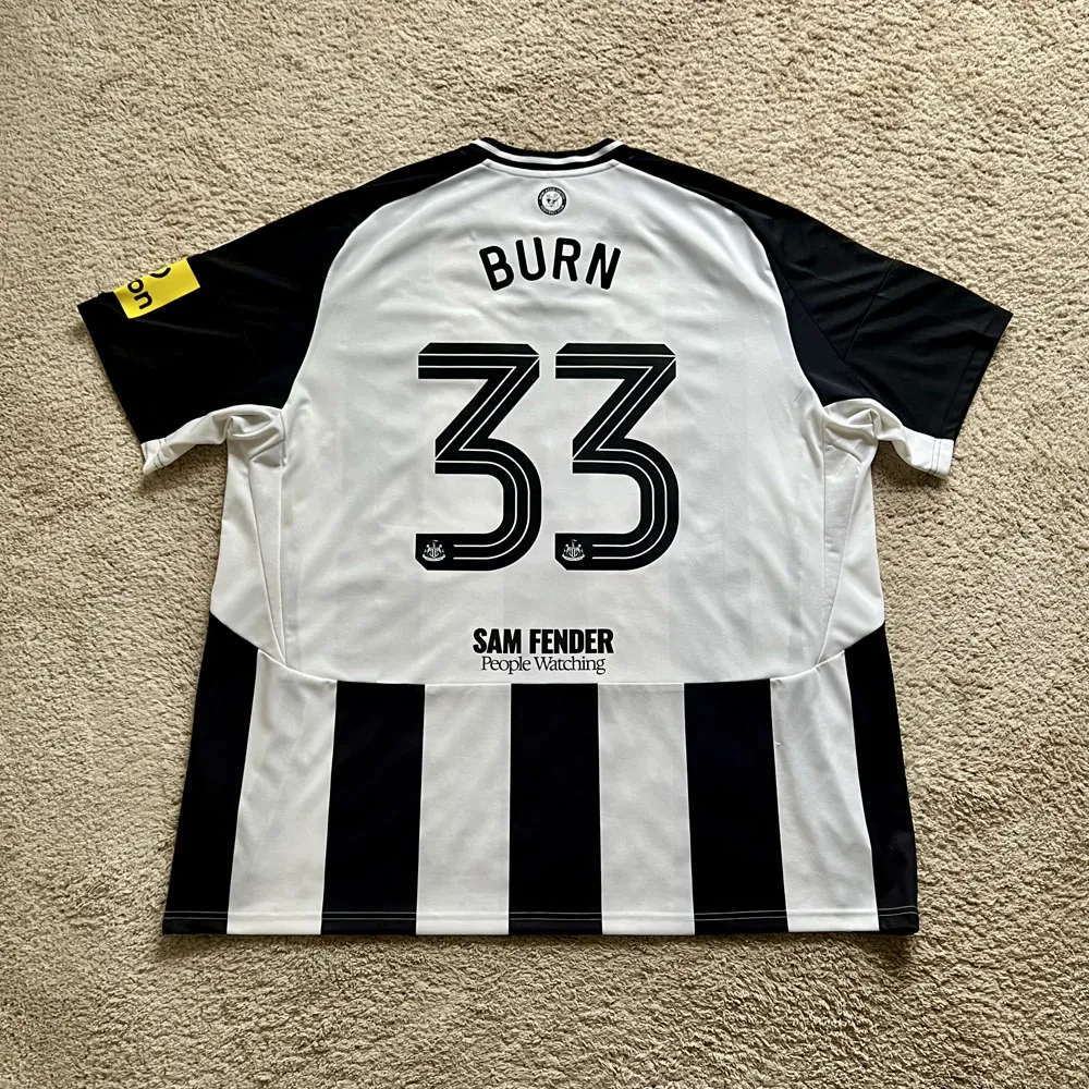 Rear view of Newcastle United 2024/25 Adidas Home Shirt (Sela) - Men's 3XL