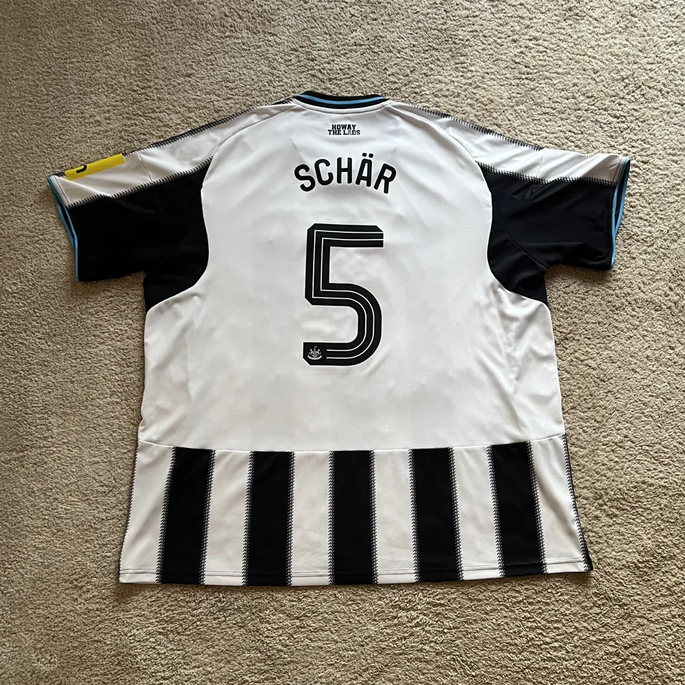 Rear view of Newcastle United 2025/26 Adidas Home Shirt (Sela) - Men's 3XL