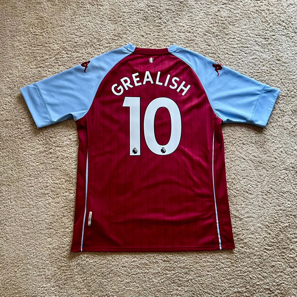 Rear view of Aston Villa 2020/21 Kappa Home Shirt (Cazoo) - Men's XL