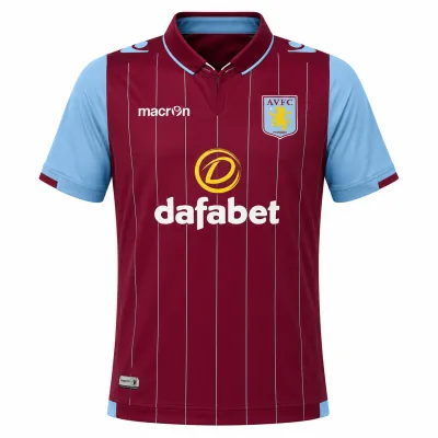 Presentation image of Aston Villa 2014/15 Macron Home Shirt (Dafabet) - Men's Medium