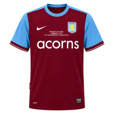 Presentation image of Aston Villa 2009/10 Nike Home Shirt (Acorns) - Men's Medium