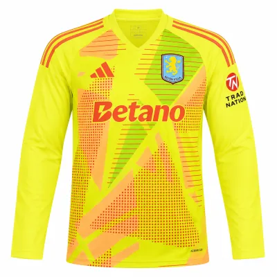 Presentation image of Aston Villa 2024/25 Adidas GK 4 Goalkeeper Shirt (Betano) - Men's Medium