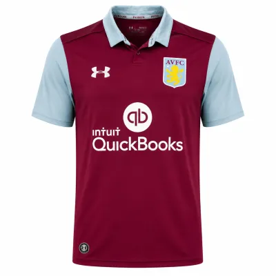 Presentation image of Aston Villa 2016/17 Under Armour Home Shirt (QuickBooks) - Men's Medium
