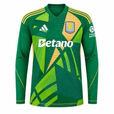 Presentation image of Aston Villa 2024/25 Adidas GK 1 Goalkeeper Shirt (Betano) - Men's Medium