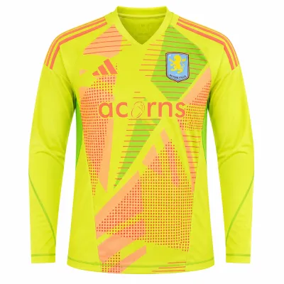 Presentation image of Aston Villa 2024/25 Adidas GK 4 Goalkeeper Pro Shirt (Acorns) - Men's Large