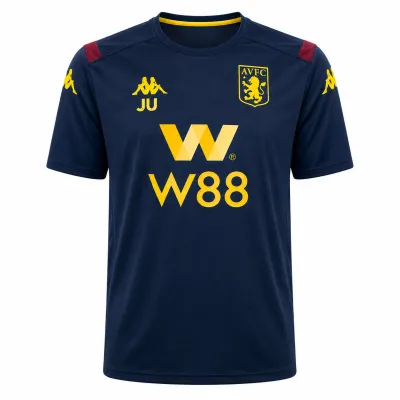 Presentation image of Aston Villa 2019/20 Kappa 4 Pre Match Match Worn Shirt (W88) - Men's XL