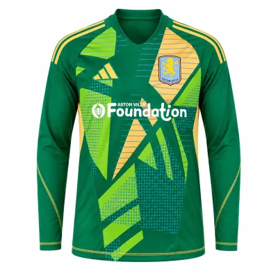 Presentation image of Aston Villa 2024/25 Adidas GK 1 Goalkeeper Pro Shirt (Aston Villa Foundation) - Men's Medium