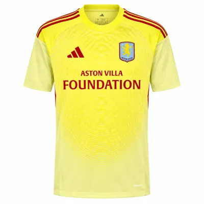 Presentation image of Aston Villa 2025/26 Adidas GK 2 Goalkeeper Shirt (Aston Villa Foundation) - Men's Medium