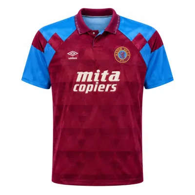 Presentation image of Aston Villa 1990-92 Umbro Home Shirt (Mita Copiers) - Men's Large