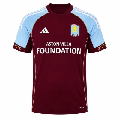 Presentation image of Aston Villa 2025/26 Home Shirt (Aston Villa Foundation) - Men's Medium
